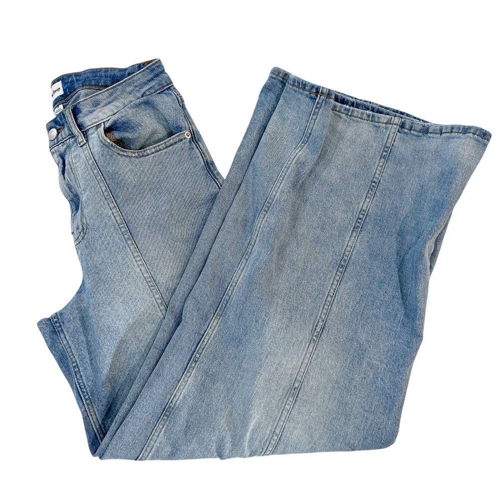 The Drop Jeans Size 26 Women's Frida Light Indigo Relaxed Wide Leg Raver Skater - Picture 2 of 12
